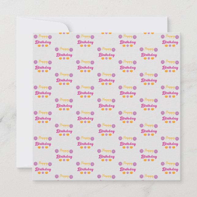 Pumpkin Happy Birthday (Vorderseite)