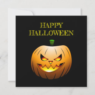 Pumpkin Happy Halloween Card Karte