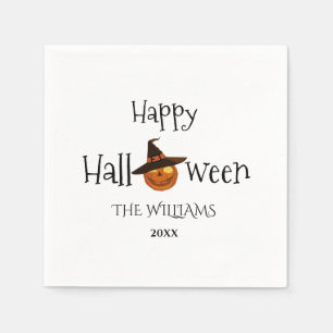 Pumpkin Happy Halloween Personalisiert Serviette