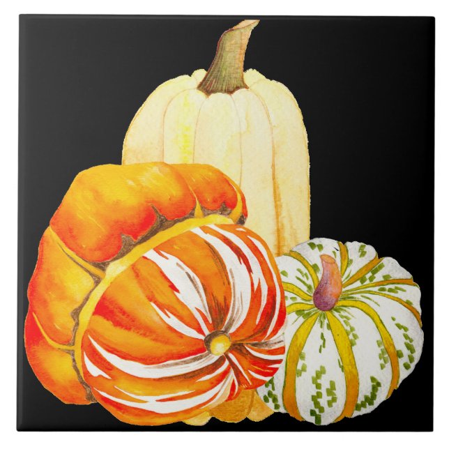 Pumpkin Harvest auf einer Keramik (1B) Fliese (Vorderseite)