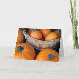 'Pumpkin Harvest' Blank Grußkarte Karte