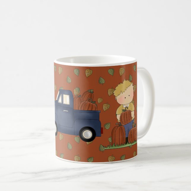 Pumpkin Harvest Coffee Tasse (VorderseiteRechts)