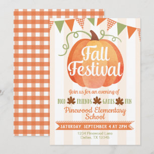 Pumpkin Harvest Herbstfestival Einladung
