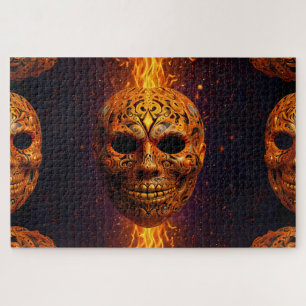 Pumpkin Head Gesichtsmasken Puzzle