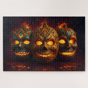 Pumpkin Head Gesichtsmasken Puzzle