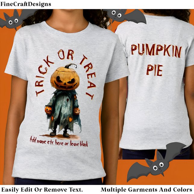 Pumpkin Head Scarecrow Spooky Halloween Bu C6 T-Shirt (Von Creator hochgeladen)