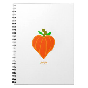 Pumpkin Heart Spiral Foto Notebook Notizblock