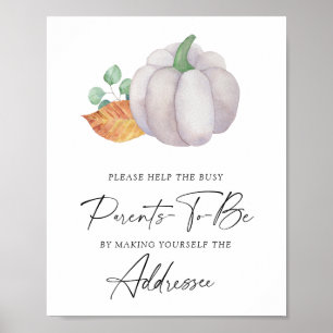 Pumpkin - Helfen Sie dem betreuten Adressaten Poster