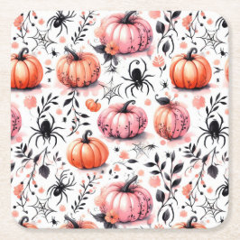 Pumpkin Helloween Einladung Rechteckiger Pappuntersetzer