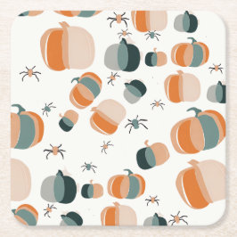 Pumpkin Helloween Einladung Rechteckiger Pappuntersetzer