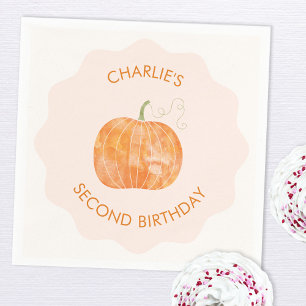 Pumpkin Herbst 2. Geburtstag Serviette