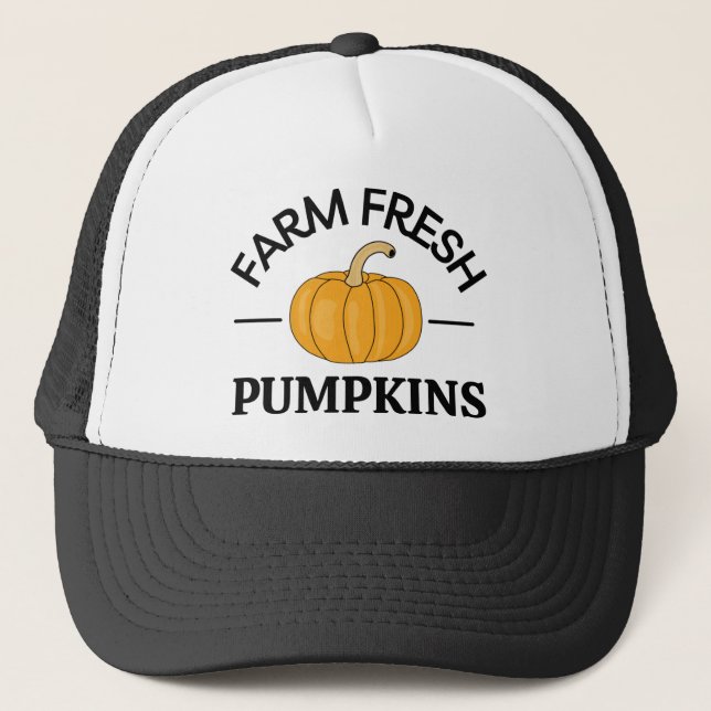 Pumpkin Herbst Herbst Truckerkappe (Vorderseite)