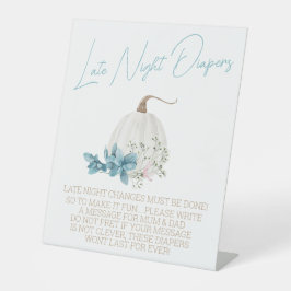 Pumpkin Herbst Herbstdusche Spätnachtsspalter Sockelschild