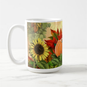 Pumpkin Herbst Sonnenblume Kaffeetasse
