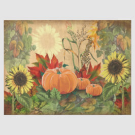 Pumpkin Herbst Sonnenblume Seidenpapier
