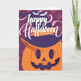 Pumpkin Hexe Happy Halloween Karte