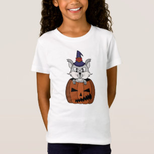 Pumpkin Hexenkatze zu Halloween T-Shirt