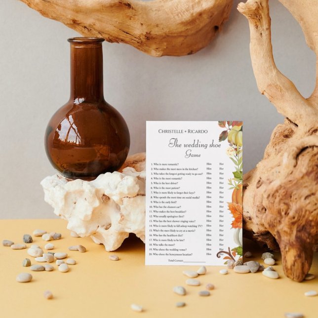 Pumpkin Hochzeitsschuhspiel Junggeselinnen-Abschie Ankündigung (Von Creator hochgeladen)