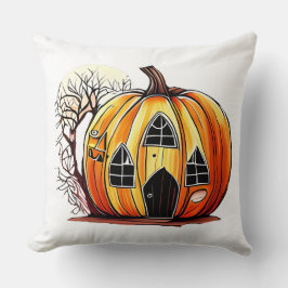 Pumpkin House Design Kissen