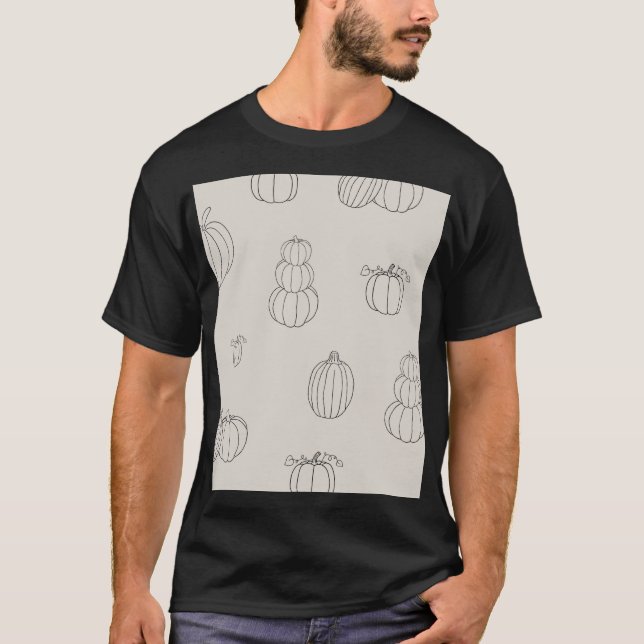 Pumpkin Illustration T-Shirt (Vorderseite)