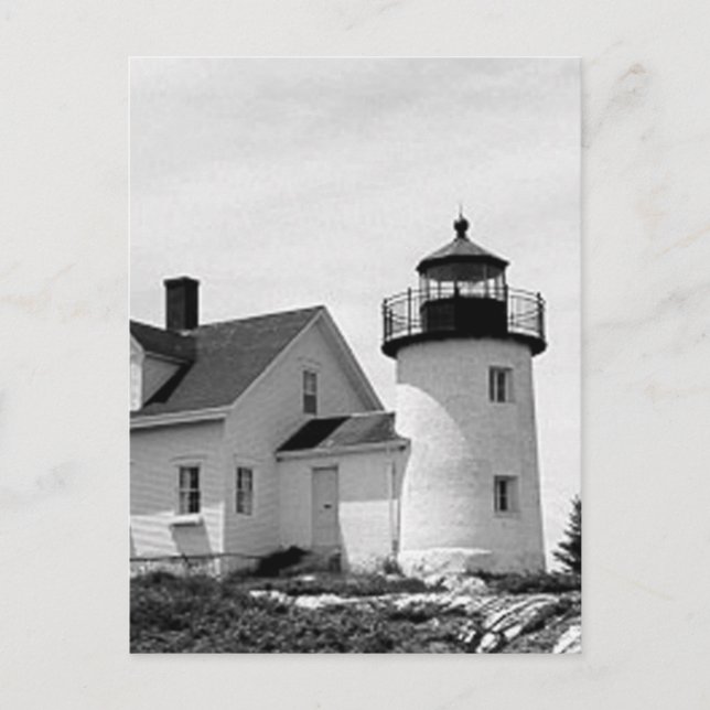 Pumpkin Island Lighthouse Postkarte (Vorderseite)