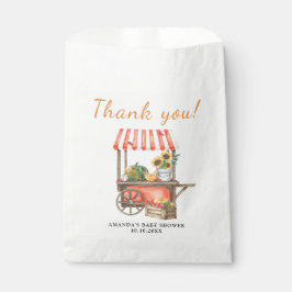 Pumpkin ist auf dem Weg Baby Shower Vielen Dank Geschenktütchen