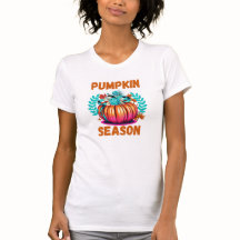 Pumpkin Jahreszeit Shirt Fall Vibes Herbst Türkis
