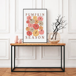 Pumpkin-Jahreszeit Whimsical uneingerahmt Poster