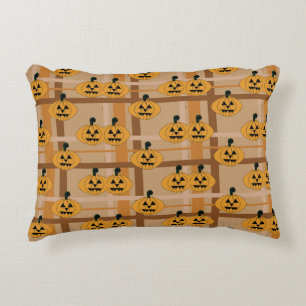 Pumpkin Kariert Dekokissen