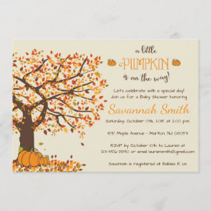 Pumpkin-Kinderdusche - Little Pumpkin Einladung