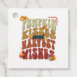 Pumpkin Kisses und Erntewünsche, Herbst Herbst Geschenkanhänger