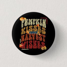 Pumpkin Kisses und Harvest Wünsche, Cosy Fall Button