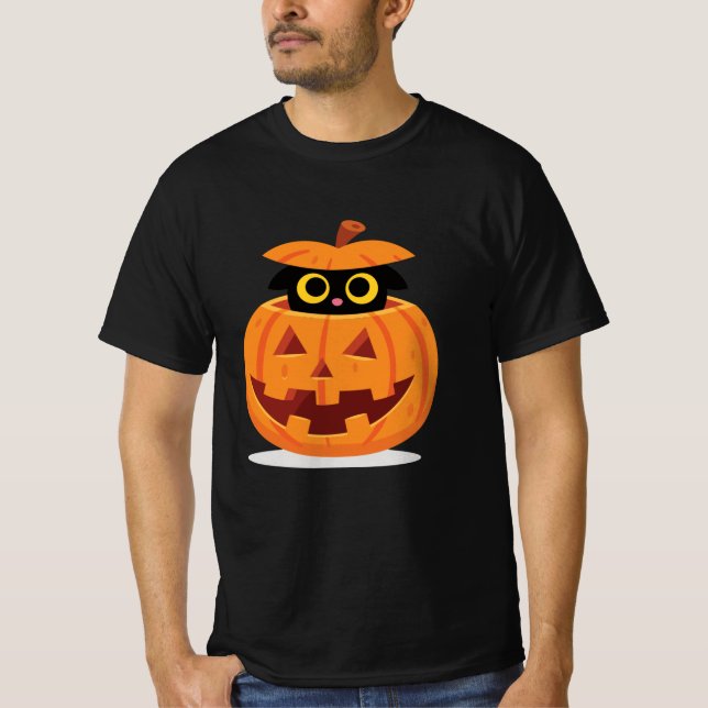 Pumpkin Kitty T-Shirt (Vorderseite)