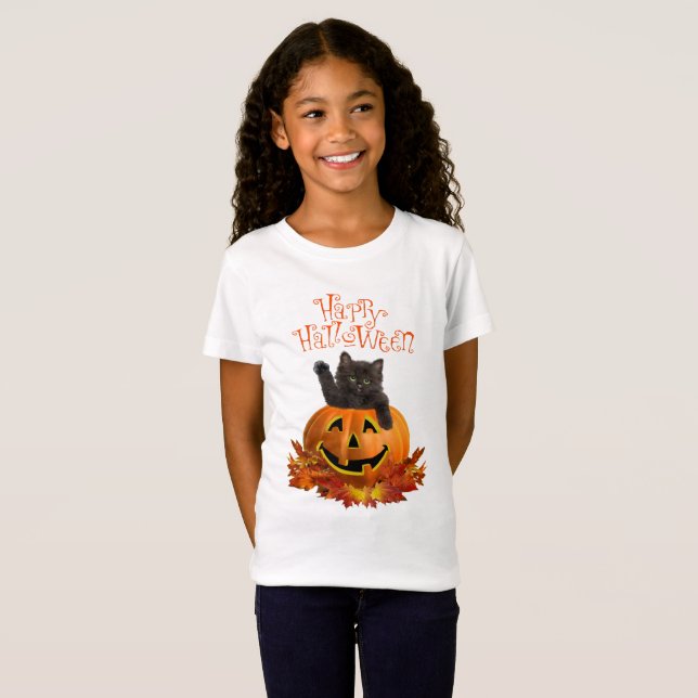 Pumpkin Kitty T-Shirt (Vorne ganz)