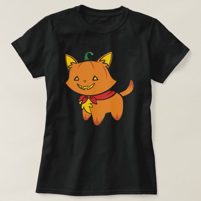 Pumpkin Kitty T - Shirt (Design vorne)