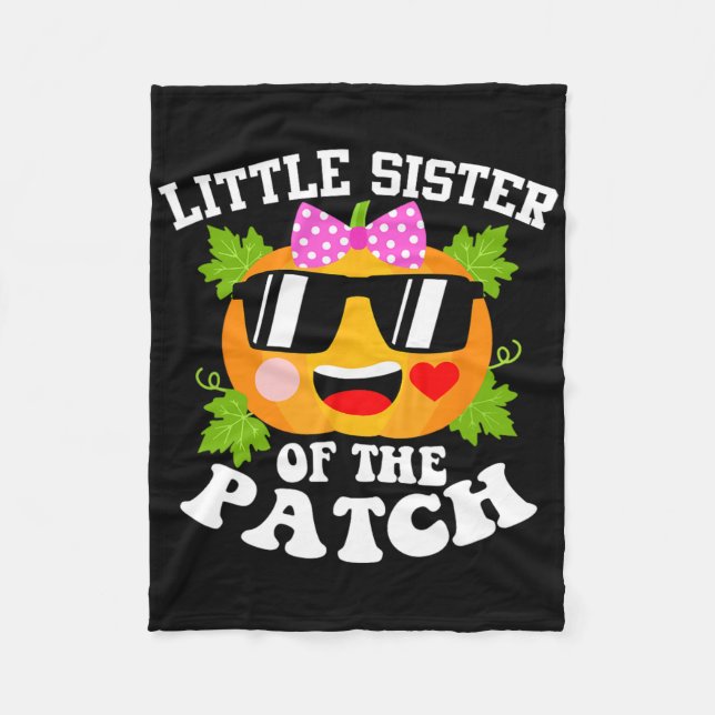 Pumpkin kleine Schwester des Patch Fun Halloween Fleecedecke (Vorderseite)