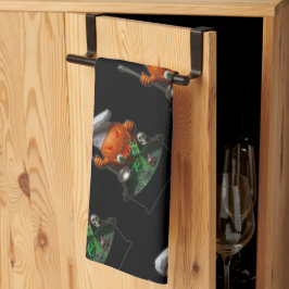 Pumpkin Koch Halloween - Spooky Cauldron Design Geschirrtuch