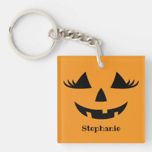 Pumpkin-Kürbislaterne Lashes Schlüsselanhänger