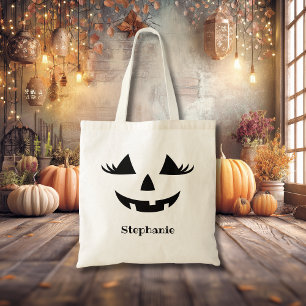 Pumpkin-Kürbislaterne Lashes Tragetasche