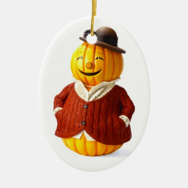 Pumpkin Lady Keramikornament (Vorne)