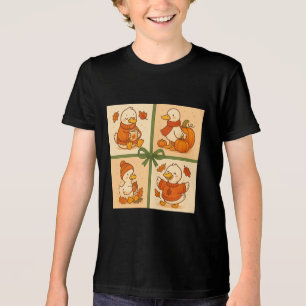 Pumpkin Latte Goose Goose Fall Tri-Blend Shirt