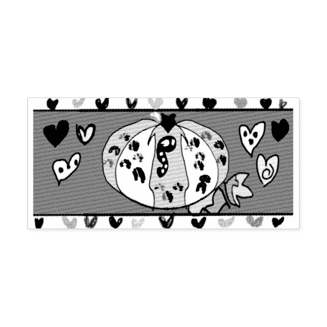 Pumpkin Latte Gummistempel (Prägung)