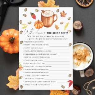Pumpkin Latte Wer die Braut am besten kennt