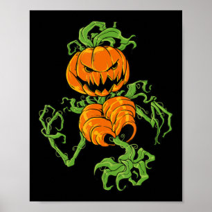 Pumpkin Lazy Halloween Kostüm Beängstigend Spooky  Poster