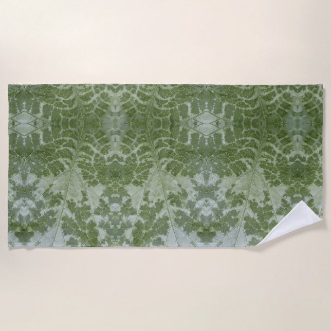 Pumpkin Leaf Macro Strandtuch (Vorderseite)