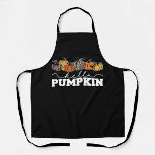 Pumpkin Leopard Fall Frauen Niedliche Herbstsaison Schürze