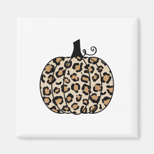 Pumpkin Leopard Print Erntedank fällt für Frauen Magnet