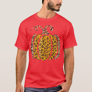 Pumpkin Leopard Print Funny Halloween Kostüm Autu T-Shirt