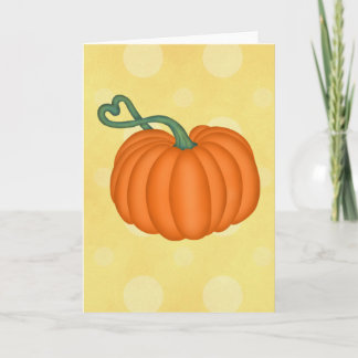 Pumpkin-Liebe Karte