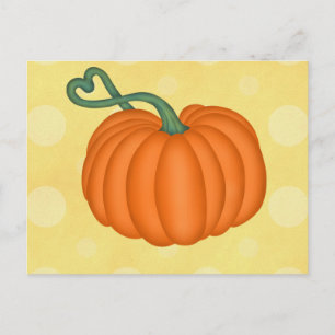 Pumpkin-Liebe Postkarte